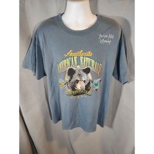 Vtg 90s Murina‎ Jackson Hole WY Bear American Naturals T-Shirt Size XL